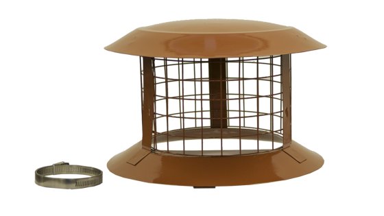 Bird Guard Solid Fuel Stainless Steel Terracotta Strap Fix (suitable for wood or solid fuel)