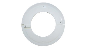 White Vitreous Enamel 150mm Diameter Split Ceiling Trim Ring