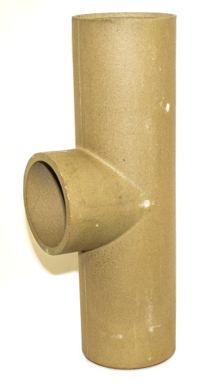 160MM CERAMIC 90 DEG TEE 660MM HIGH