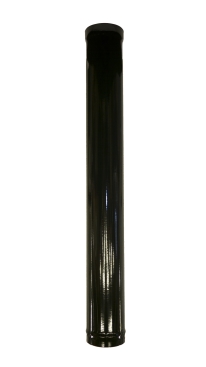 Gloss Black Vitreous Enamel 125mm Diameter 1200mm Pipe