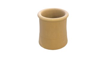 200MM Internal Diameter - 300MM High - Roll Top Tapered - Buff