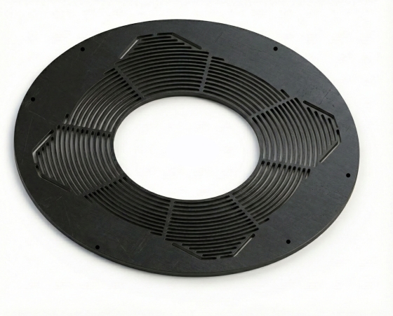 150mm Core 1 Piece Round Ventilated Firestop G50 in Black