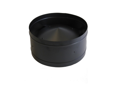 150mm Internal Diameter Nova Storm Cowl Terminal With Mesh - Matt Black