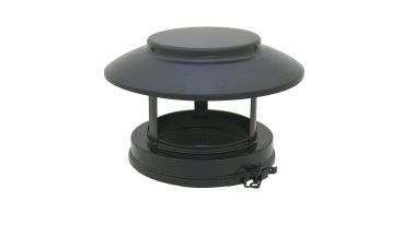150mm Internal Diameter ICID Plus Rain Cap Terminal - Matt Black