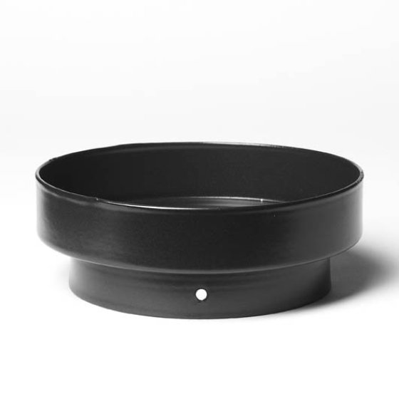 Matt Black Vitreous Enamel 150mm Diameter Spun Increaser To 175mm Diameter Vitreous Enamel Matt Black Vitreous Enamel 150mm Diameter Spun Increaser To 175mm Diameter Vitreous Enamel