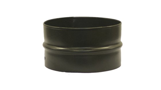 Matt Black Vitreous Enamel 175mm Diameter Double Spigot Matt Black Vitreous Enamel 175mm Diameter Double Spigot