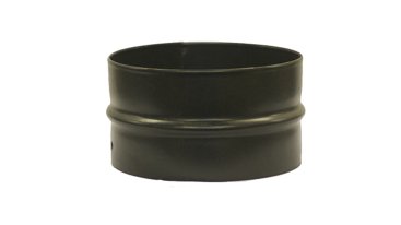 Matt Black Vitreous Enamel 200mm Diameter Double Spigot