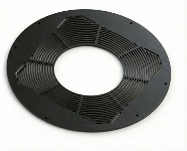 150mm Core 1 Piece Round Ventilated Firestop G50 in Black