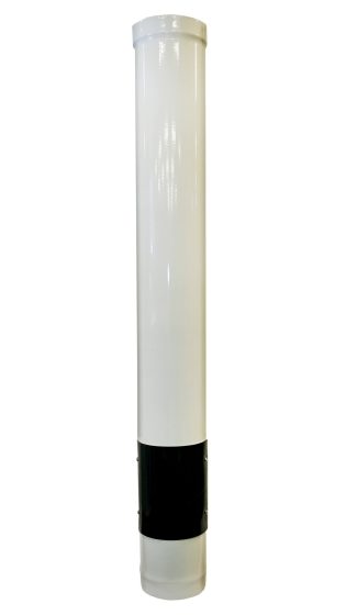 White Vitreous Enamel 125mm Diameter 1200mm Pipe With Door