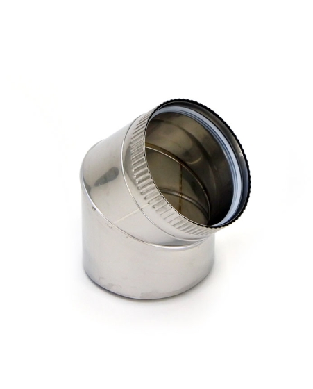 130mm Internal Diameter Schiedel UED 45 Degree Elbow (UEDB45)