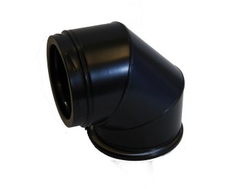 150mm Internal Diameter ICID Plus 90 Degree Elbow - Matt Black