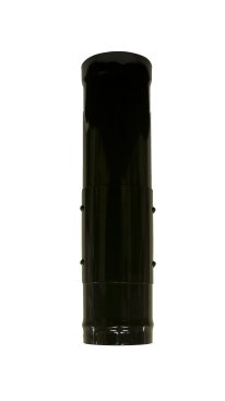 Gloss Black Vitreous Enamel 125mm Diameter 600mm Pipe With Door