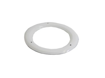 White Vitreous Enamel 125mm Diameter Ceiling Trim Ring