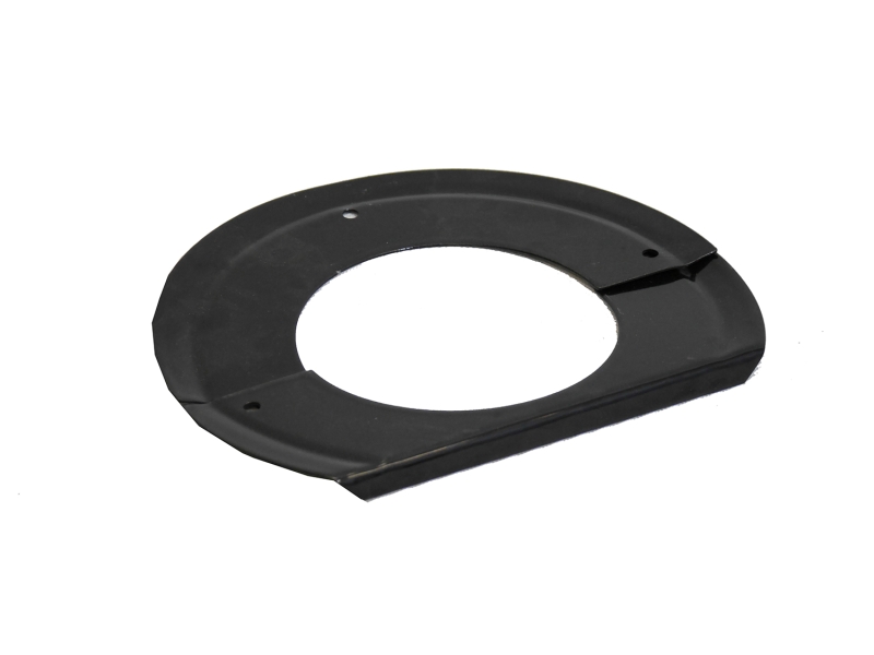 Gloss Black Vitreous Enamel 100mm Diameter Flush Ceiling Trim Ring