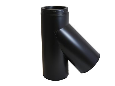 200mm Internal Diameter Nova 135 Degree Tee - Matt Black