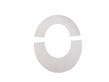 150mm Internal Diameter ICID Plus 135 Degree Trim Collar (Two piece) - White