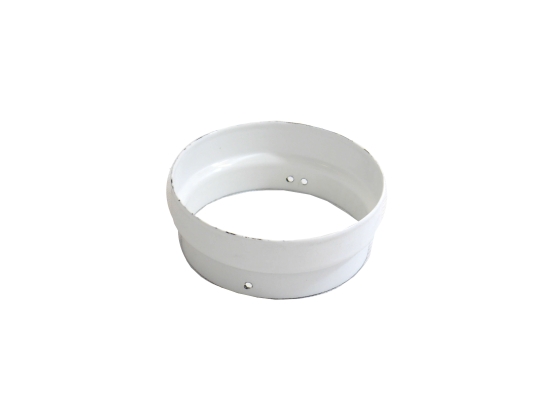 125mm-150mm White Vitreous Enamel Spun Adaptor 125mm-150mm White Vitreous Enamel Spun Adaptor