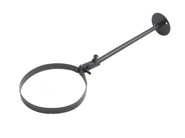 Matt Black Vitreous Enamel 200mm Diameter Pole Style Wall Band