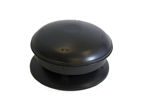 150mm Internal Diameter Nova Round Top Terminal - Matt Black