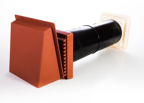 Lookryt Aircore Baffled Vent With Cowl - 125mm Diameter Lookryt Aircore Baffled Vent With Cowl - 125mm Diameter