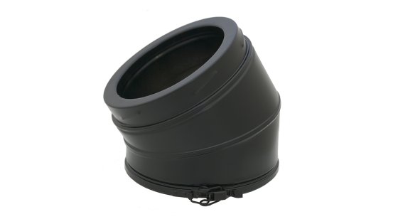 125mm Internal Diameter ICID Plus 30 Degree Elbow - Matt Black 125mm Internal Diameter ICID Plus 30 Degree Elbow - Matt Black