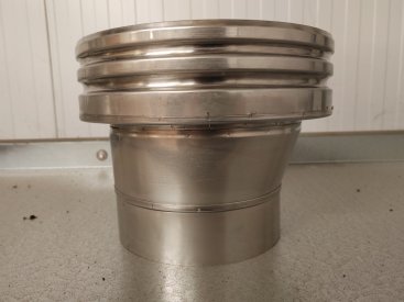 180mm Schiedel MF Eccentric Increasing PP Adaptor (160mm - 180mm)