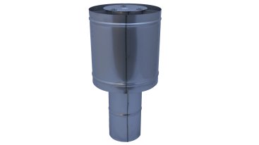 Steel Top Terminal - 125mm Diameter - 316 Stainless Steel (suitable for multi fuel)