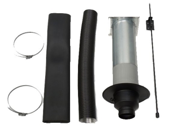Termatech 80mm Fresh Air Connection Kit With Damper