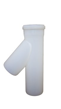 125mm Centrotherm 42 Degree Short Tee 110mm Branch (300mm installed length)