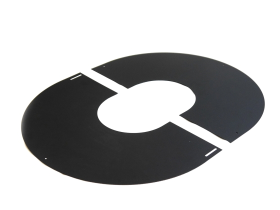 150mm Internal Diameter Nova Angled Cover Ring 0-10 Degrees - Matt Black