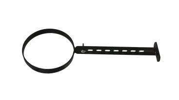 Matt Black Vitreous Enamel 175mm Diameter Wall Band