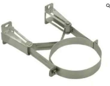 300mm Diameter Schiedel MF  S/S Wall Band (90 - 200mm)