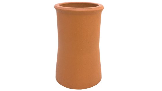 200MM Internal Diameter - 450MM High - Roll Top Tapered - Terracotta