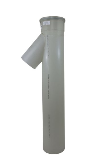 250mm Centrotherm 42 Degree Tee Long 160mm Branch (1000mm installed length)