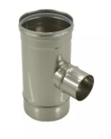 200mm Schiedel ME 87 Degree Reducing Tee (100mm Branch)