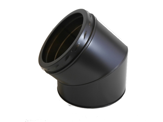 130mm Internal Diameter Nova 40 Degree Elbow - Matt Black