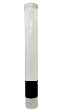 White Vitreous Enamel 125mm Diameter 1200mm Pipe With Door
