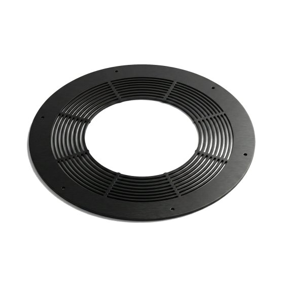 150mm Core 1 Piece Round Ventilated Firestop G60 in Black