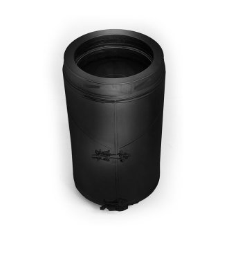 125mm Internal Diameter ICID Plus Inspection Pipe with Test Point (Dry Only) - Matt Black