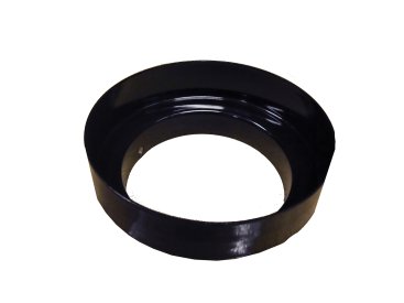 150mm-175mm Gloss Black Vitreous Enamel Spun Adaptor