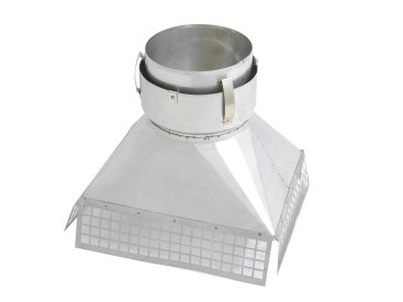 200mm Gather Adaptor For Multi Fuel Flexible Liner From 300mm x 300mm