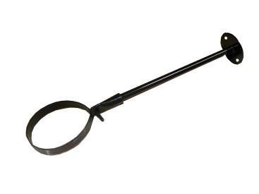 Gloss Black Vitreous Enamel 150mm Diameter Pole Extension Wall Band