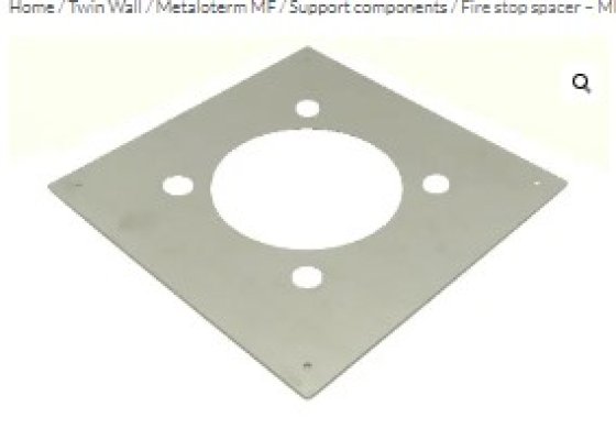 100mm Diameter Schiedel MF Firestop Spacer