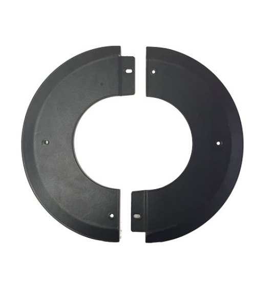 Specvit Matt Black Split Trim Ring 125mm