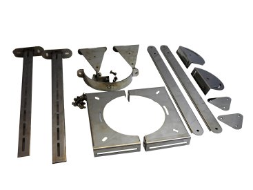 200mm Internal Diameter Nova Wall Support (stainless steel) - 50mm - 145mm Stand Off