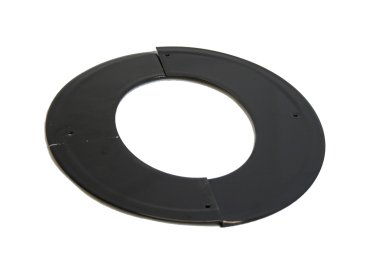 Gloss Black Vitreous Enamel 125mm Diameter 45 Degree Angled Ceiling Trim Ring