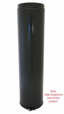 125mm Internal Diameter High Temperature ICID Plus 750mm Length - Matt Black