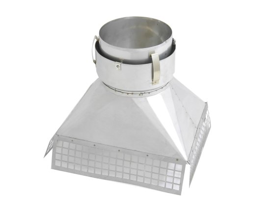 200mm Gather Adaptor For Multi Fuel Flexible Liner From 230mm x 350mm