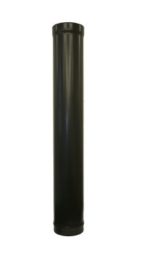 Matt Black Vitreous Enamel 150mm Diameter 1000mm Pipe