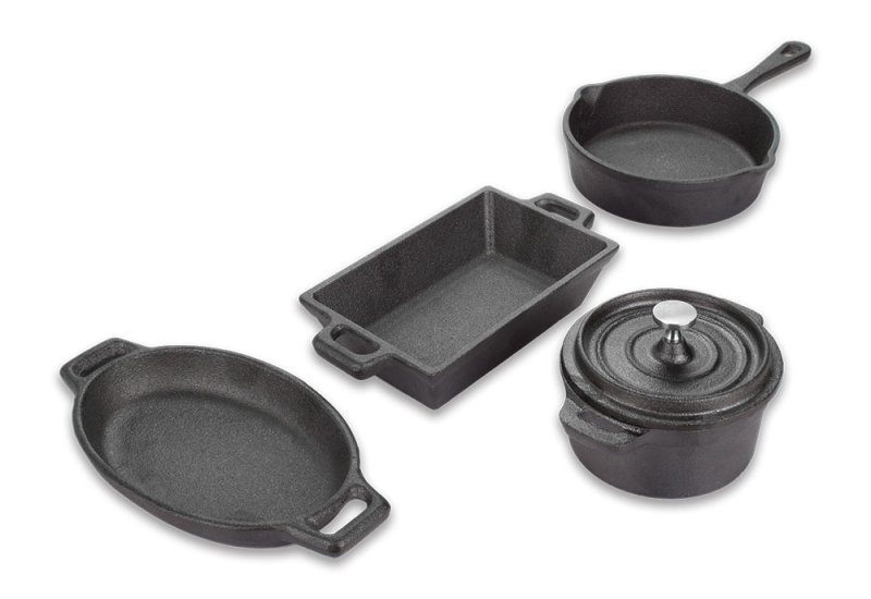 Miniature Cast Iron Cookware Set (FIRE554) Specflue